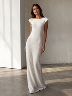 The Camille Textured Maxi Dress