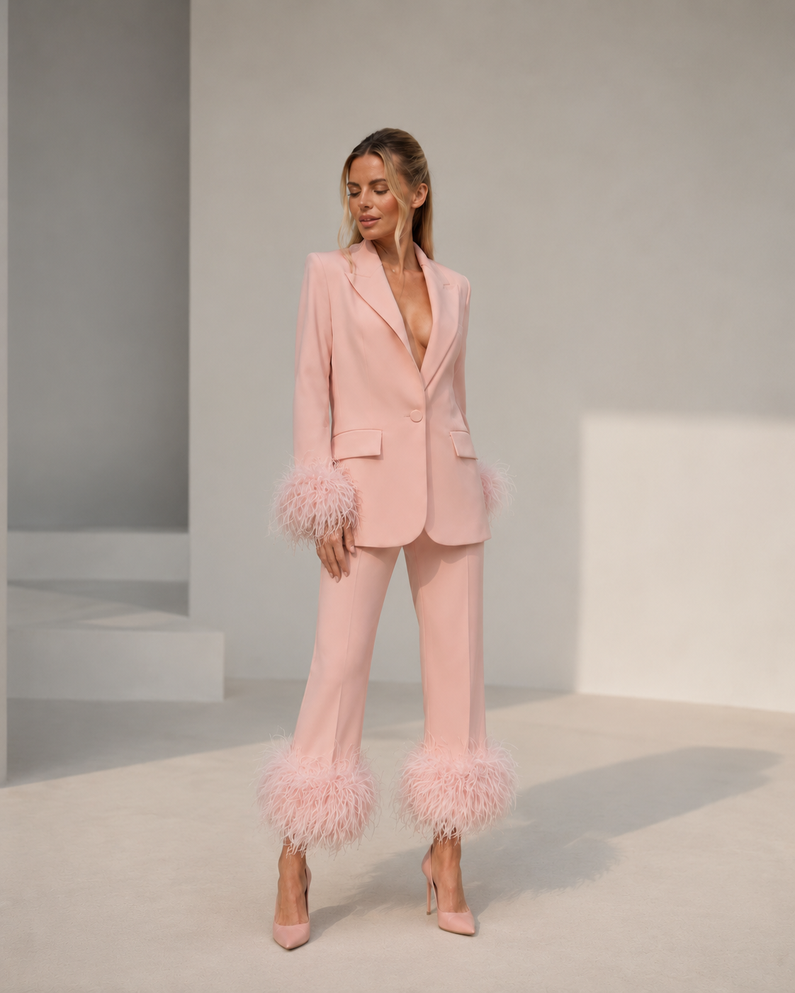Élise Feather Tailored Set