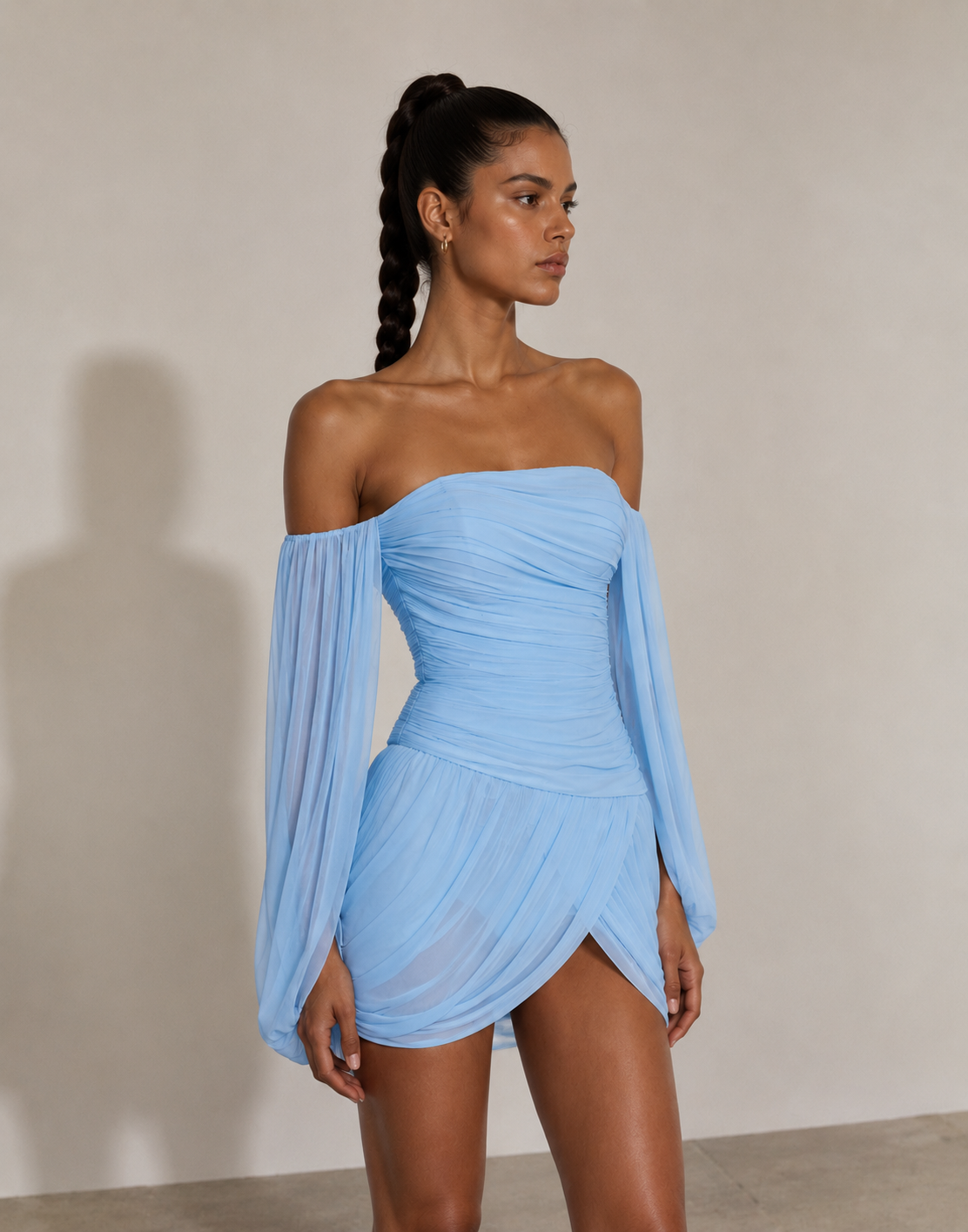 Aurelia Draped Mini Dress