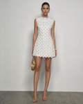 Charlotte Embellished Lace Mini Dress