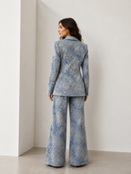 Celeste Rose Jacquard Suit