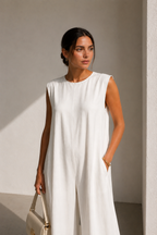 Amara Wide-Leg Sleeveless Jumpsuit