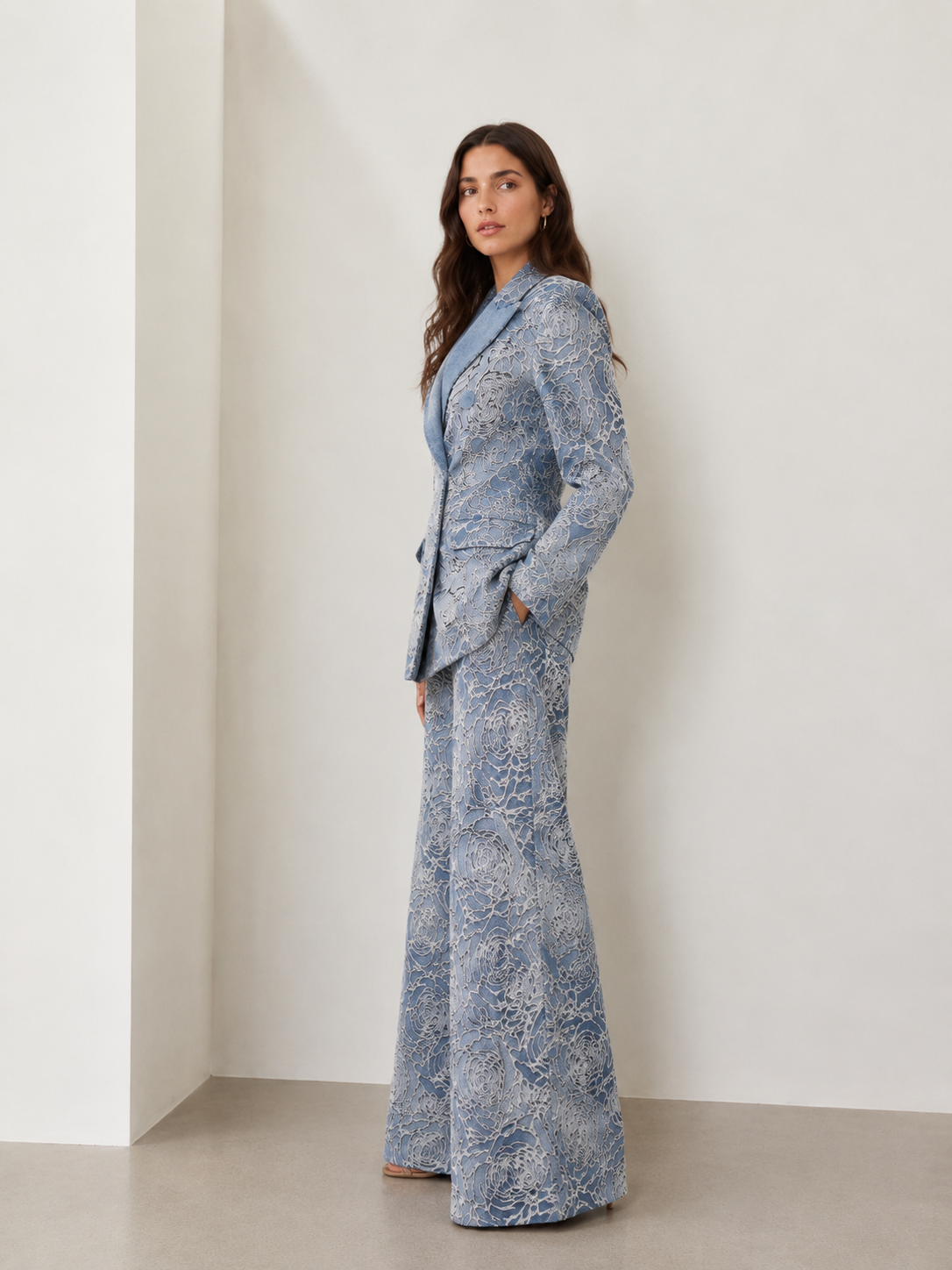 Celeste Rose Jacquard Suit