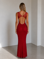 Scarlet Radiance Gown