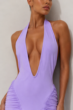 Amelia Lilac Siren Ruched Gown