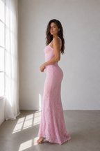 Luvea Lace Maxi Dresses – Elegant Backless Collection