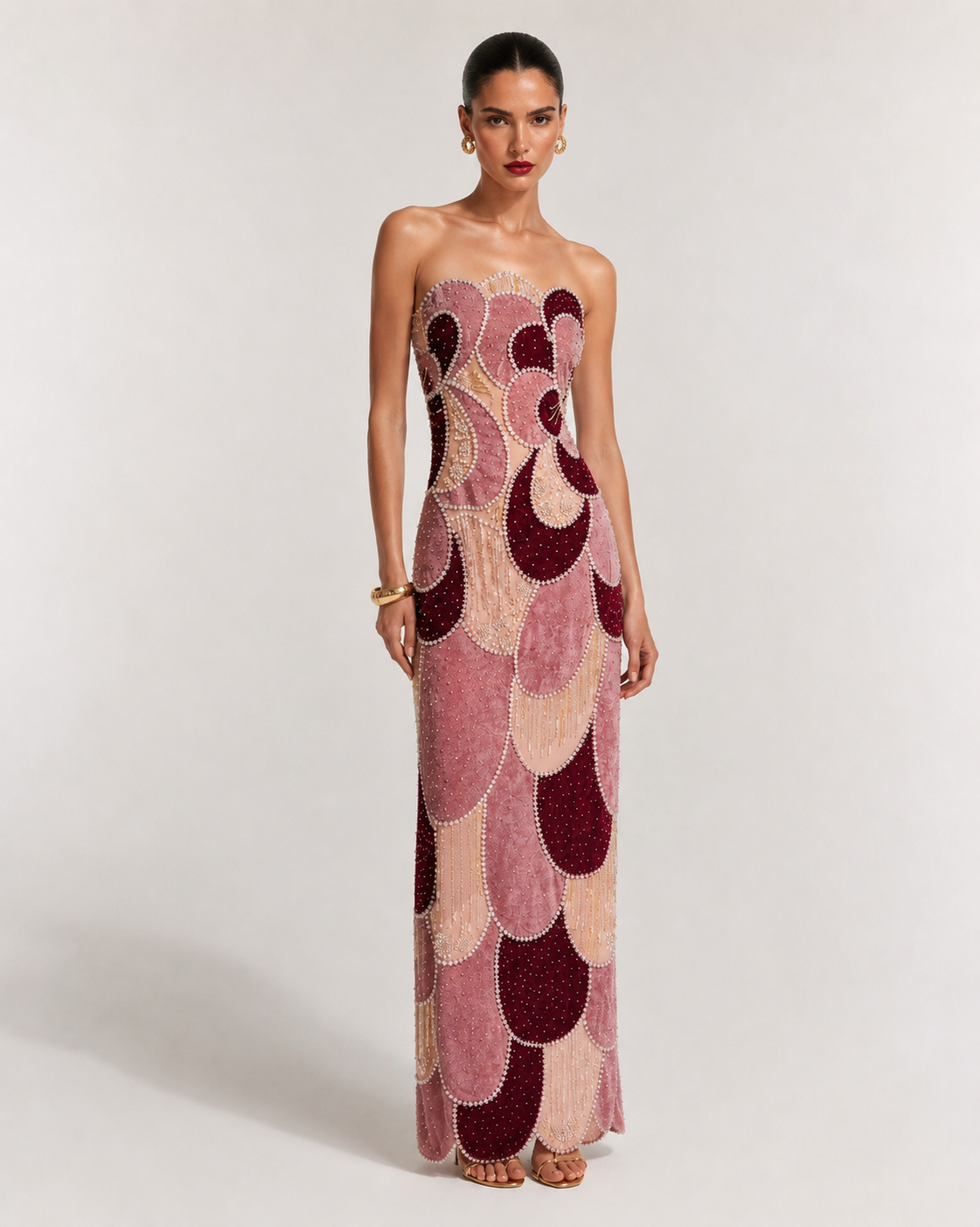 Rosalie Pearl Mosaic Gown