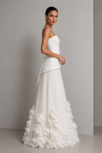 Astera Pleated Floral Gown
