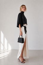 Aurelia Contrast Tie-Waist Maxi Set