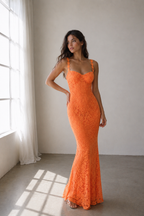 Luvea Lace Maxi Dresses – Elegant Backless Collection