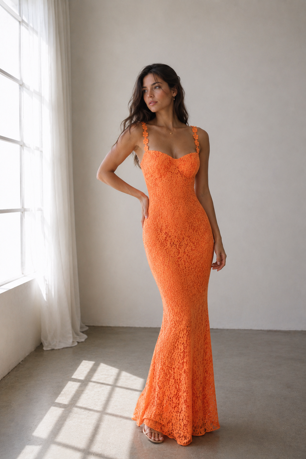 Luvea Lace Maxi Dresses – Elegant Backless Collection