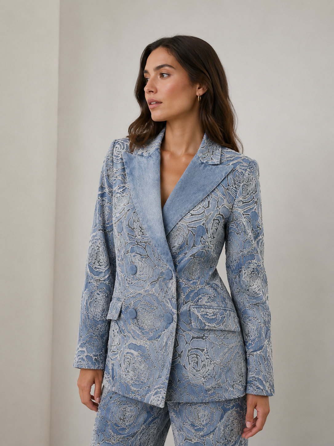 Celeste Rose Jacquard Suit