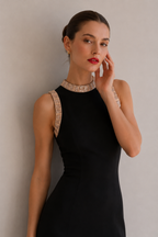 Celestia Crystal Midi Dress