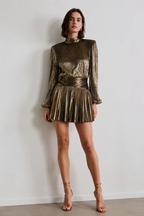 Aurelia Gold Éclat Mini Dress