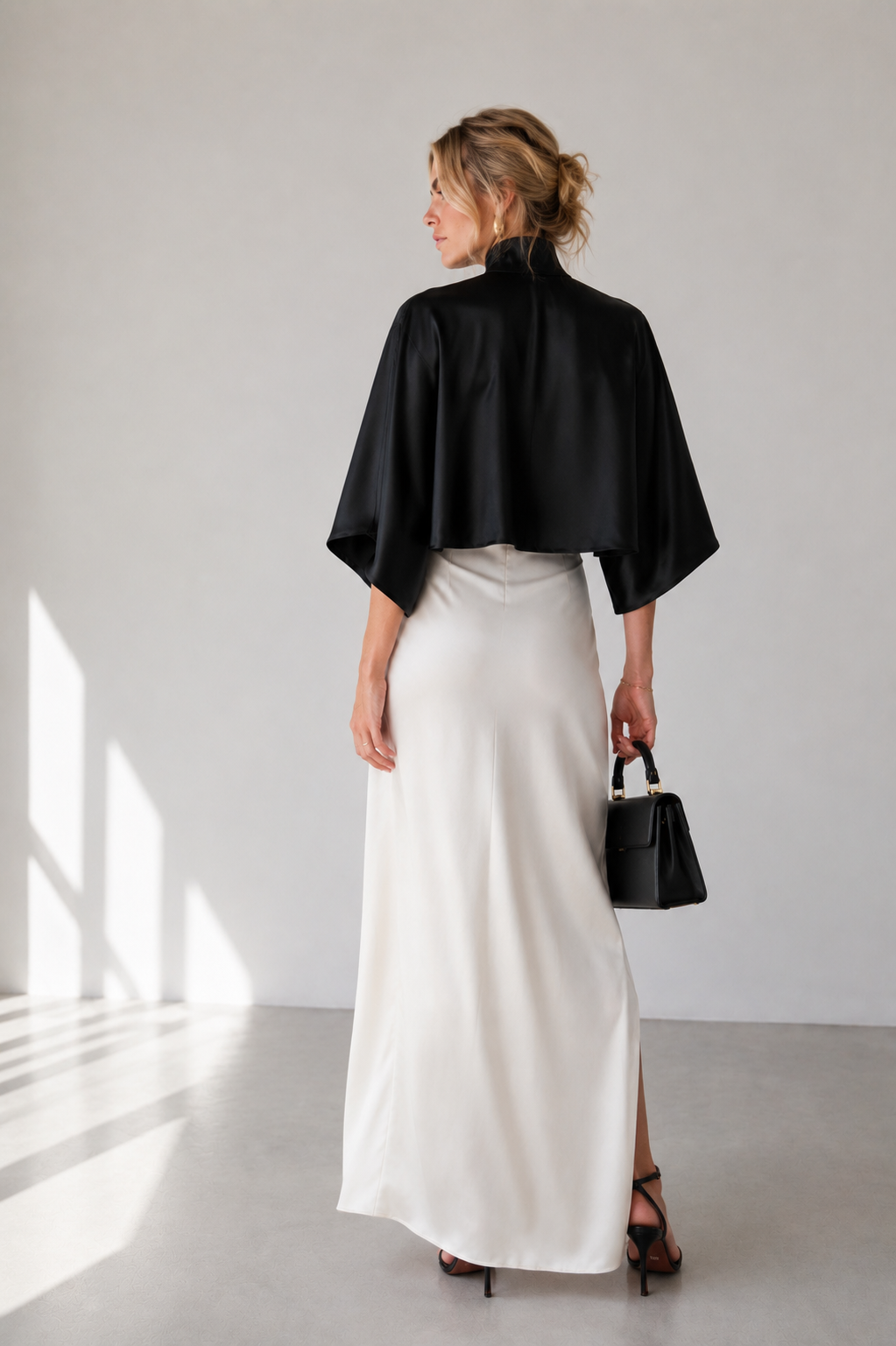 Aurelia Contrast Tie-Waist Maxi Set