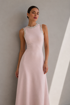 Celestia Crystal Midi Dress