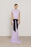 Celestina Lilac Bow Cut-Out Gown