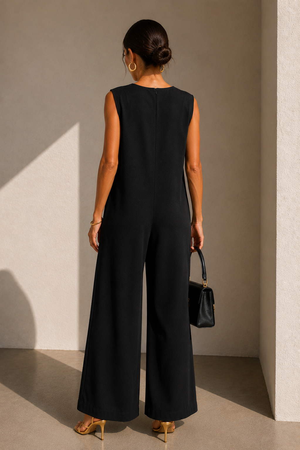 Amara Wide-Leg Sleeveless Jumpsuit