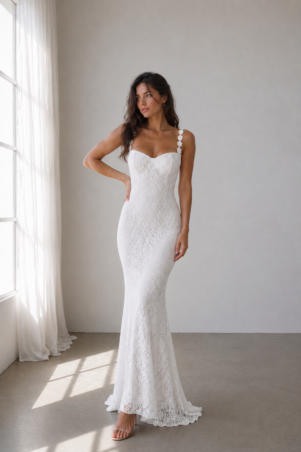 Luvea Lace Maxi Dresses – Elegant Backless Collection