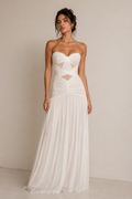 Isabella Étoile Strapless Gown –White