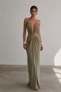 Aurélia Backless Drape Gown