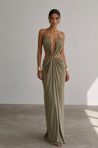 Aurélia Backless Drape Gown