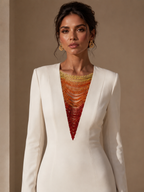 Aurelia Sunset Embellished Gown