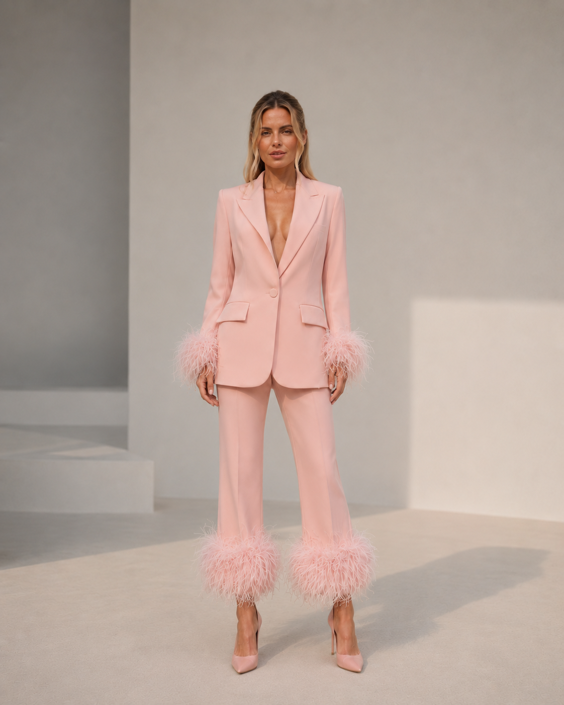 Élise Feather Tailored Set