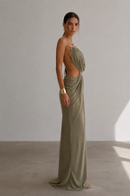 Aurélia Backless Drape Gown