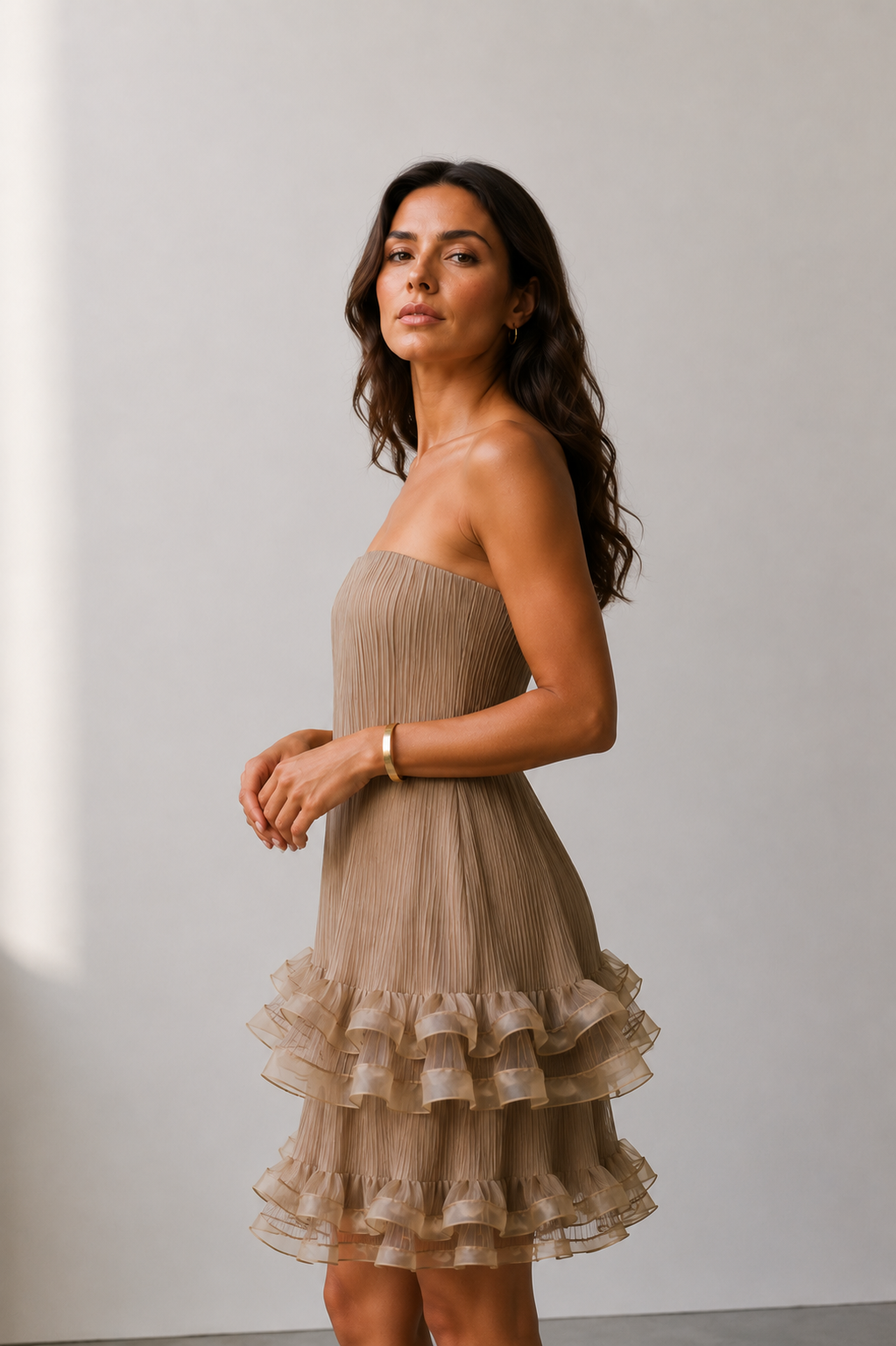 Amara Ruffle Mini Dress