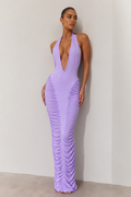 Amelia Lilac Siren Ruched Gown