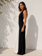 Isla Contrast Draped Jumpsuit