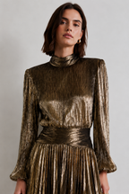 Aurelia Gold Éclat Mini Dress