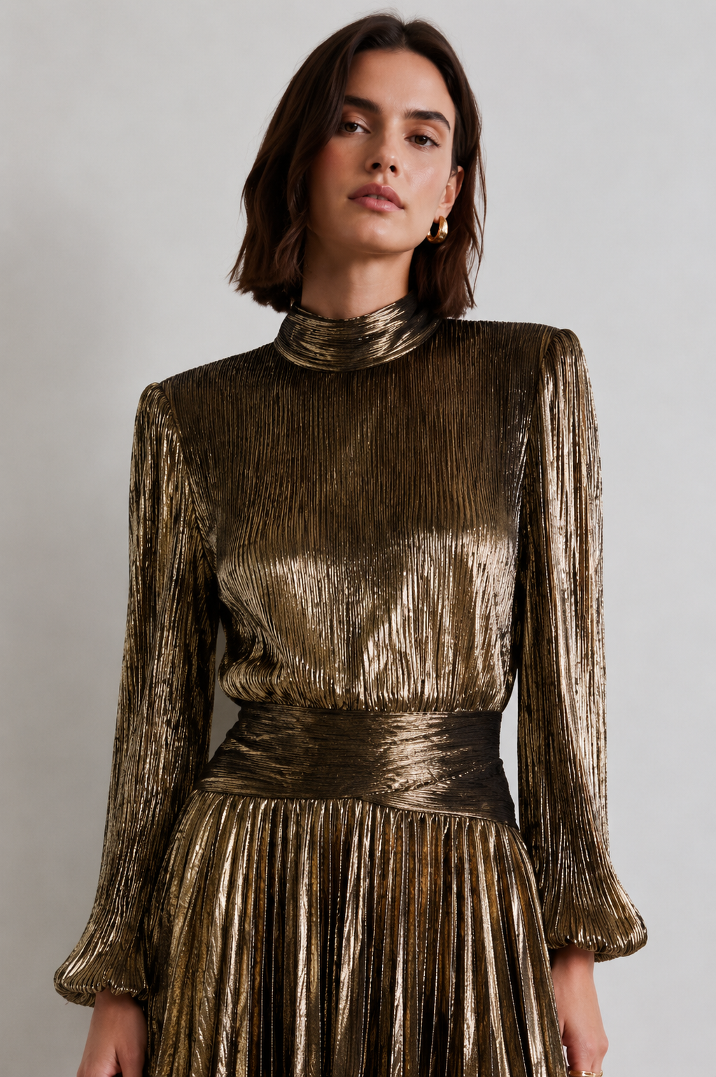 Aurelia Gold Éclat Mini Dress