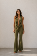 Solea Draped Halter Jumpsuit