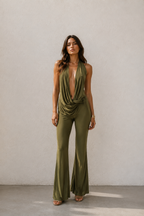 Solea Draped Halter Jumpsuit