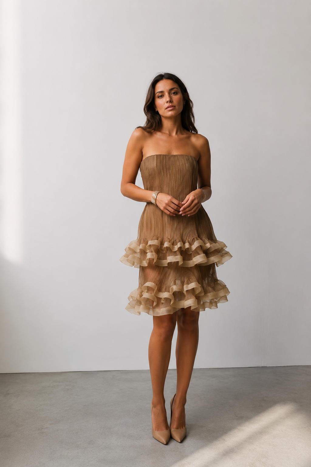 Amara Ruffle Mini Dress