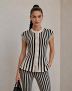 The Elise Stripe Knit Set