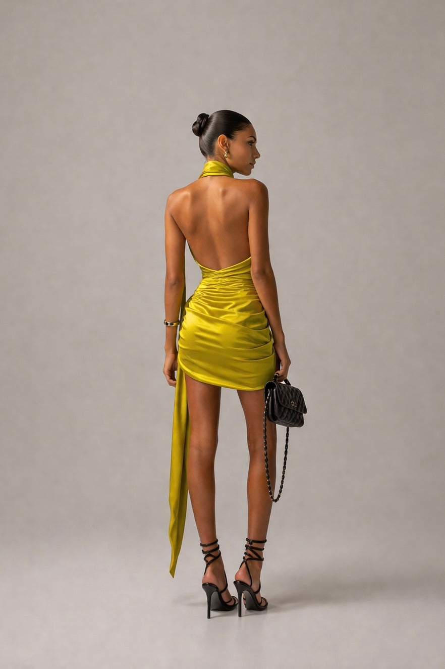 Lumière Satin Sculpt Dress