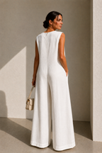 Amara Wide-Leg Sleeveless Jumpsuit