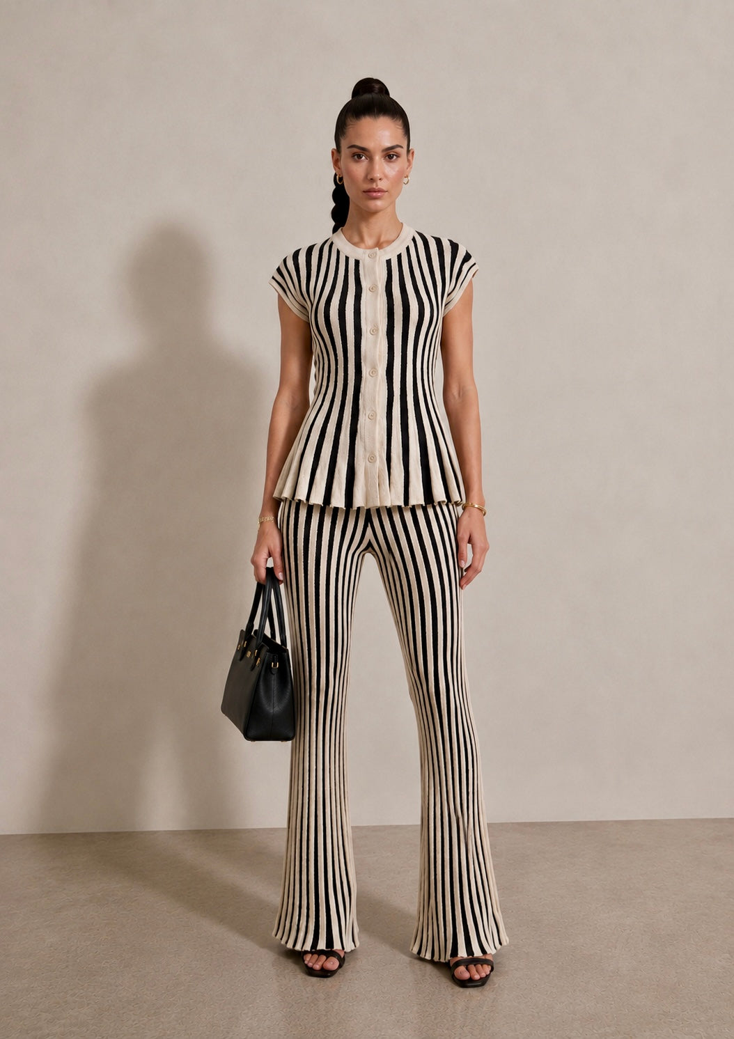 The Elise Stripe Knit Set