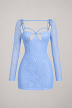 Aurora Sculpt Lace Mini Dress