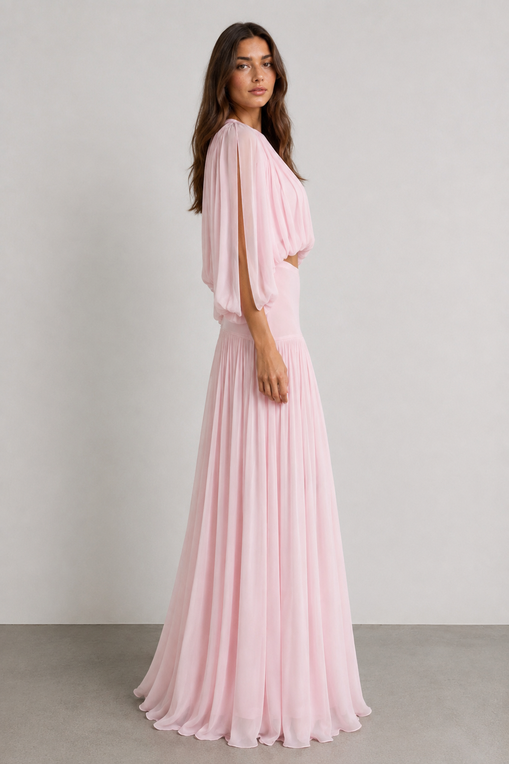 Aurora Pleated Chiffon Set