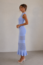 Noir Éclipse Knit Midi Dress