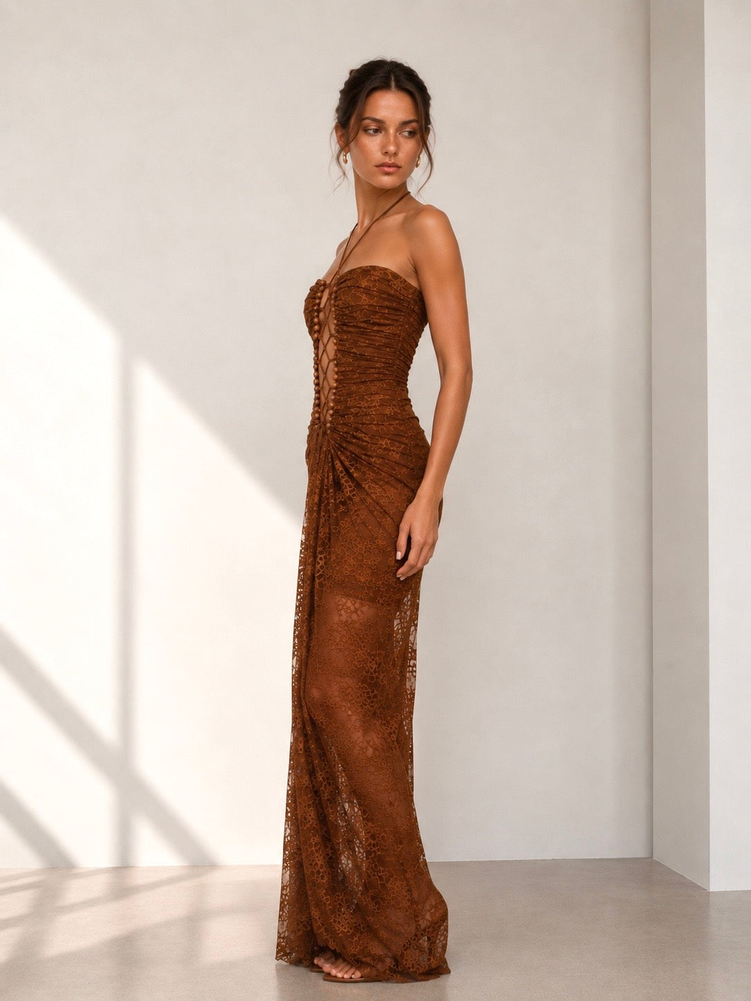 Lysandra Lace Corset Gown