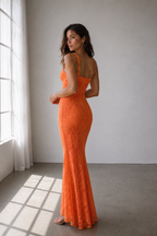 Luvea Lace Maxi Dresses – Elegant Backless Collection