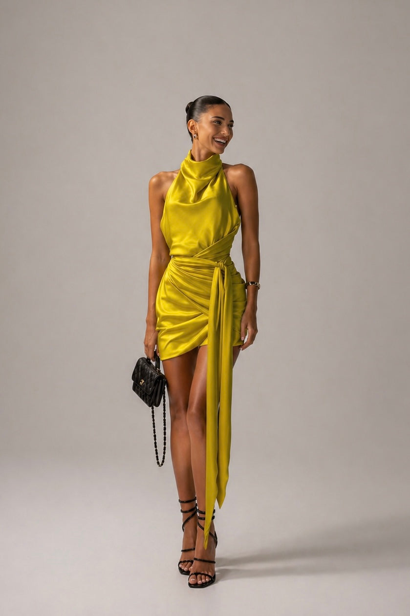 Lumière Satin Sculpt Dress