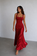 Scarlett Satin Contrast Maxi Dress