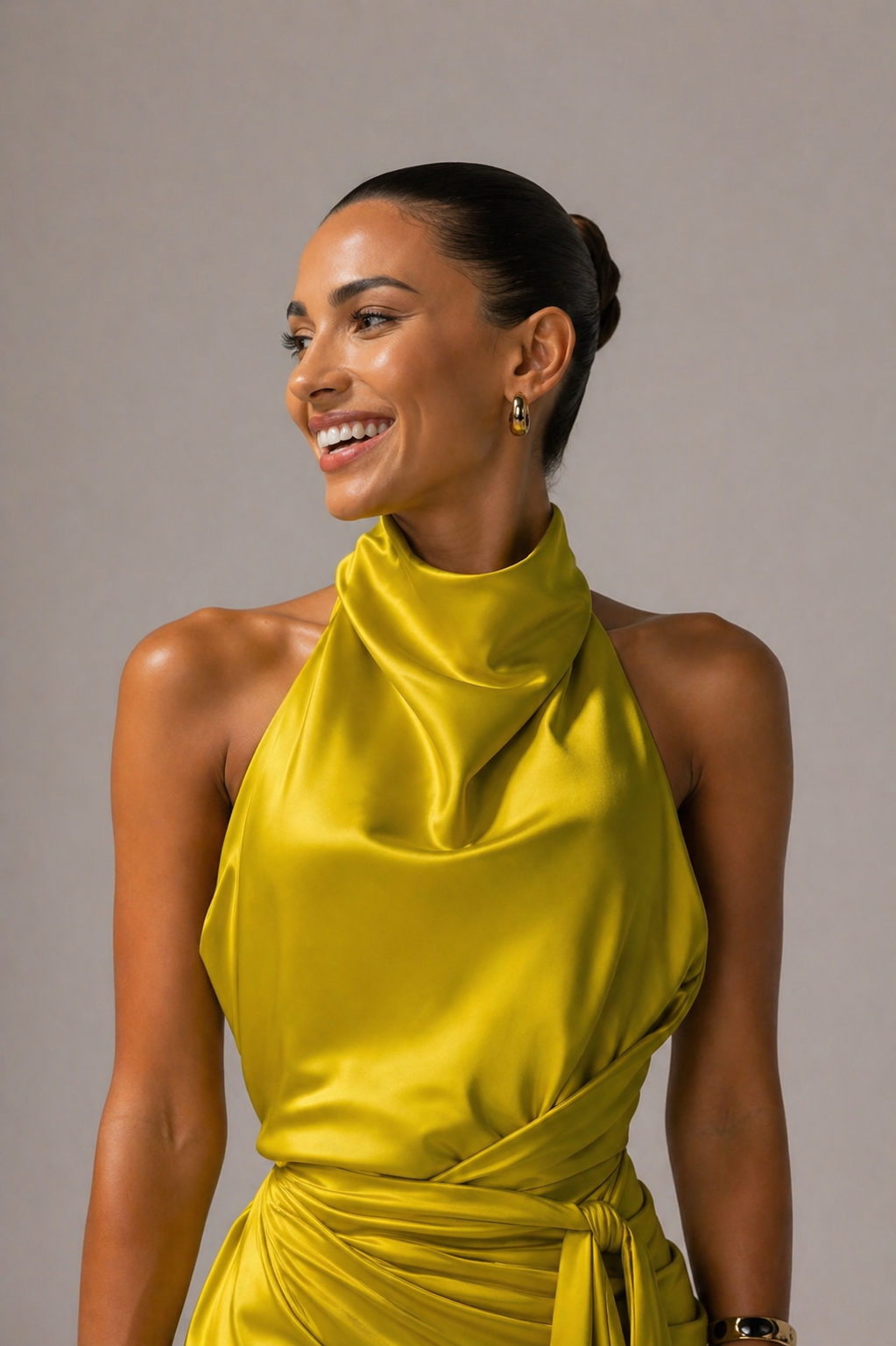 Lumière Satin Sculpt Dress