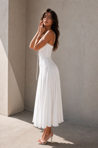 Élodie Lace-Up Midi Dress
